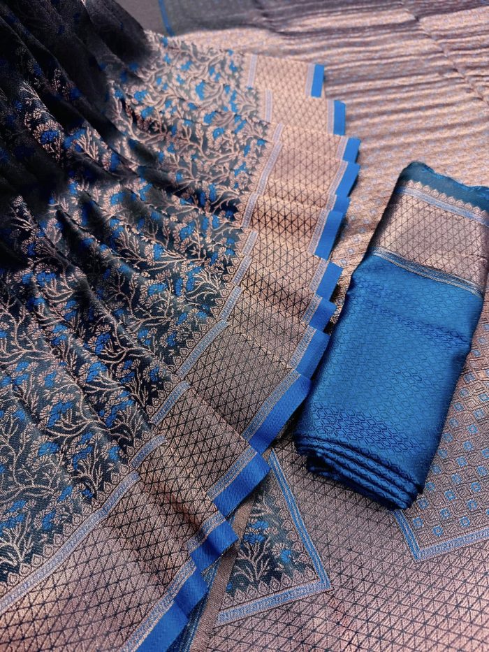 অরিজিনাল ইন্ডিয়ান তানাবানা শাড়ি - Image 5